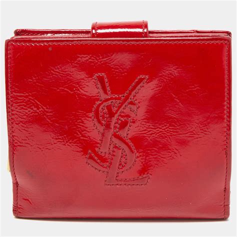 yves saint laurent belle de jour wallet|SAINT LAURENT Patent Belle de Jour Wallet.